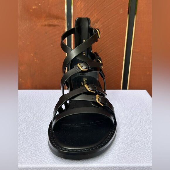 Dior L'amazone Leather Sandal, Black size 38.5EU NIB - Picture 14 of 16
